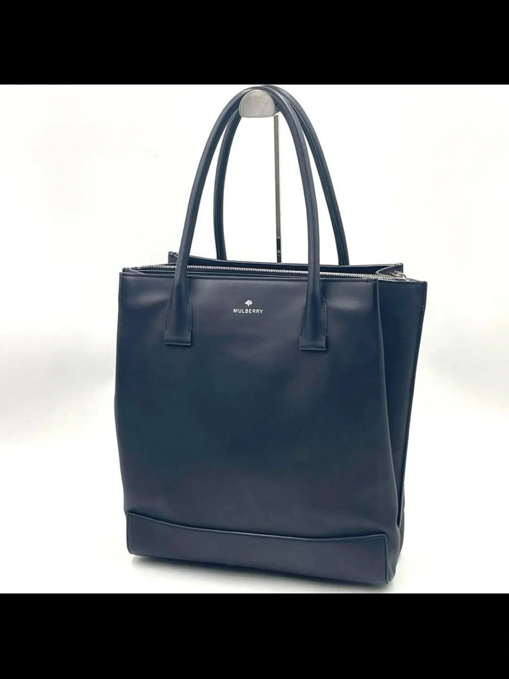 Mulberry Midnight Blue Leather Tote
